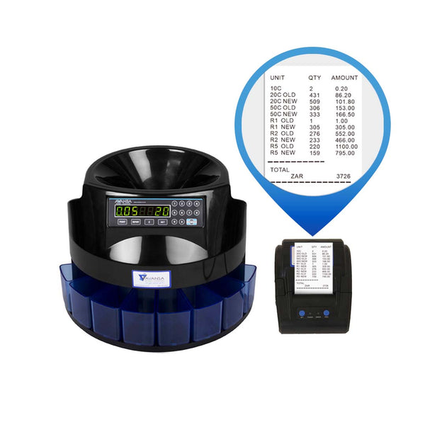 AVANSA SuperCoin 1100 Coin Counting Machine - Avansa Business Technologies
