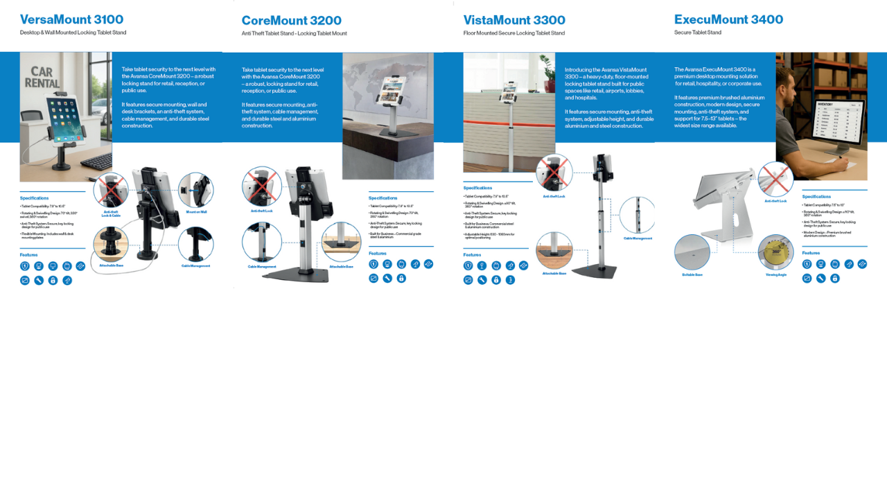Product comparison chart