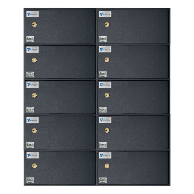 Avansa 10 - compartment Gun Locker (Single Lock) - SABS Approved Gun Safe - Avansa Business Technologies