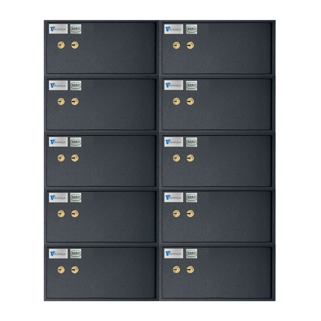 Avansa 10 Safe Gun Locker Cabinet (Dual Lock) - SABS Approved Gun Safe - Avansa Business Technologies
