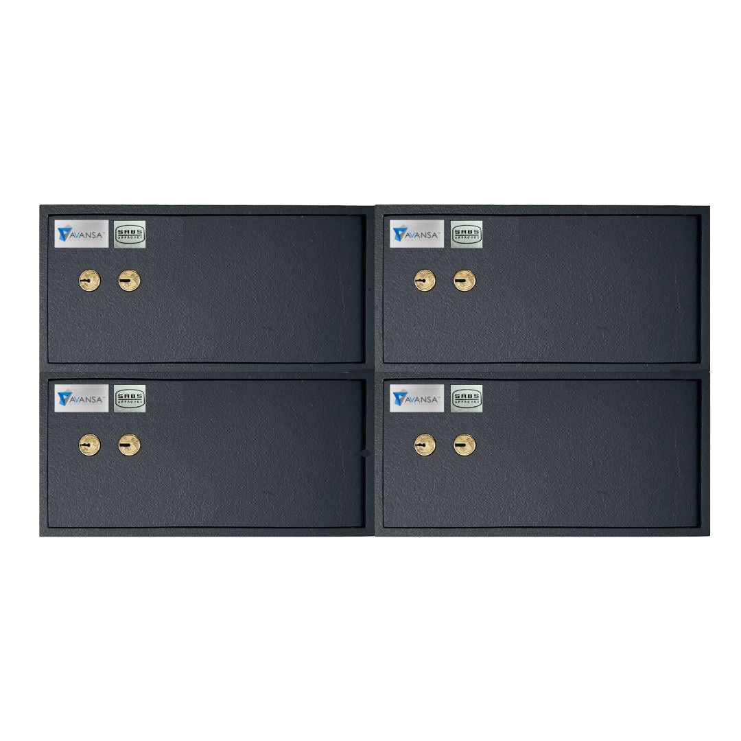 Avansa 4 Bay Gun Locker (Dual Lock) - SABS Approved Gun Safe - Avansa Business Technologies