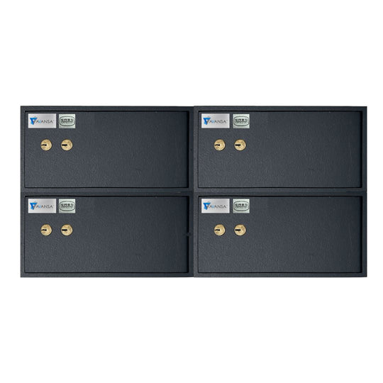Avansa 4 Bay Gun Locker (Dual Lock) - SABS Approved Gun Safe - Avansa Business Technologies