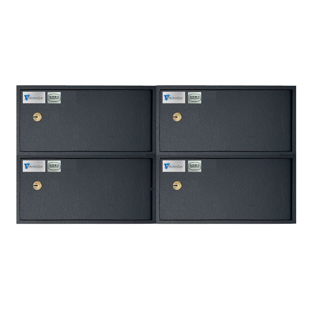 Avansa 4 Bay Gun Locker (Single Lock) - SABS Approved Gun Safe - Avansa Business Technologies