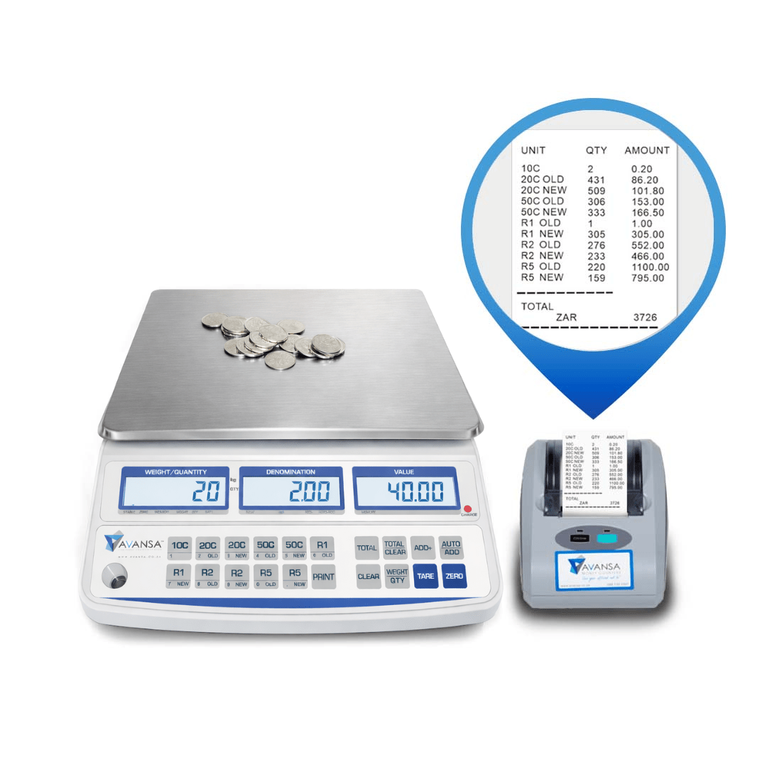 Avansa 4650 Bulk Coin Scale: Your Ultimate Coin Counting Machine - Avansa Business Technologies