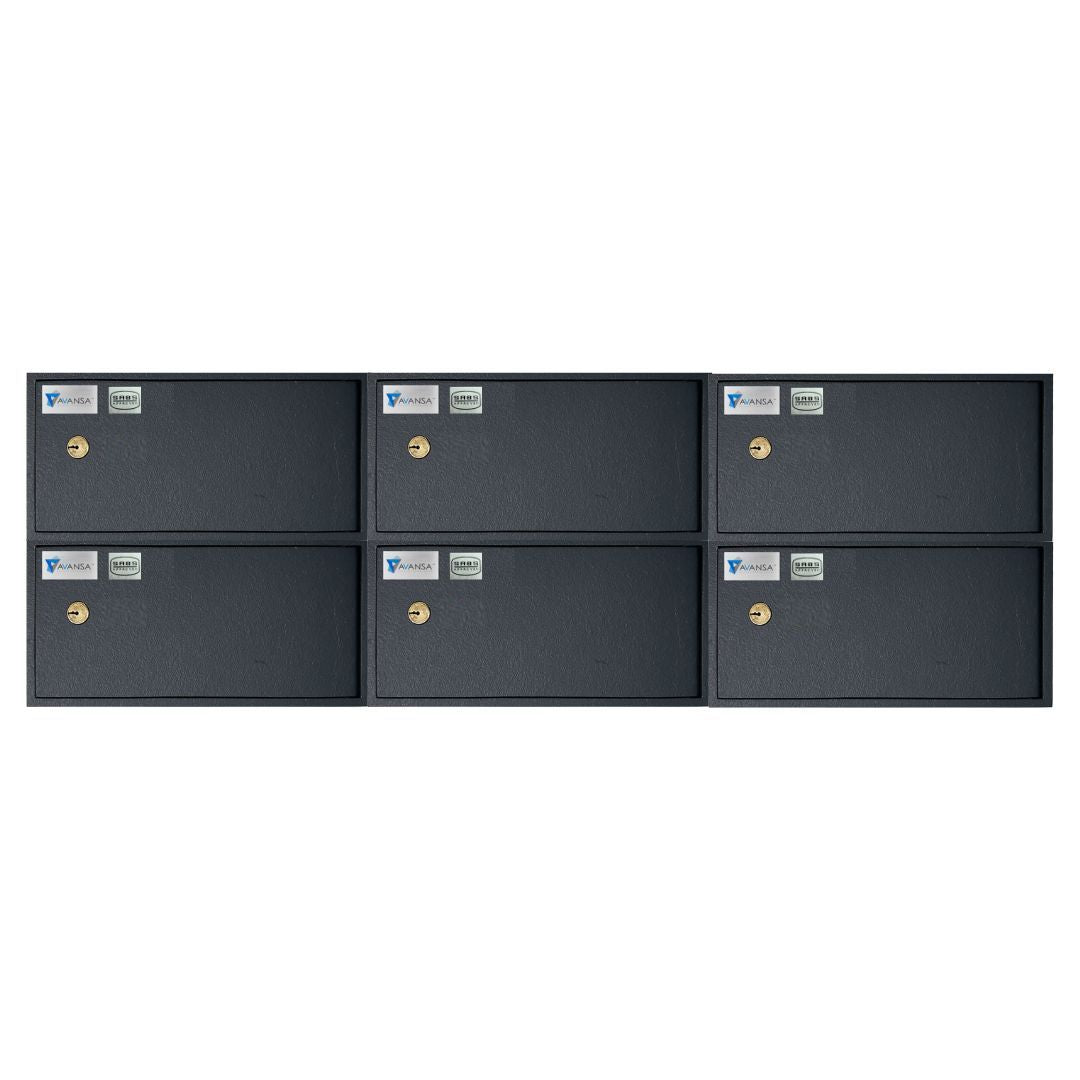 Avansa 6 Bay Gun Locker (Single Lock) - SABS Approved Gun Safe - Avansa Business Technologies