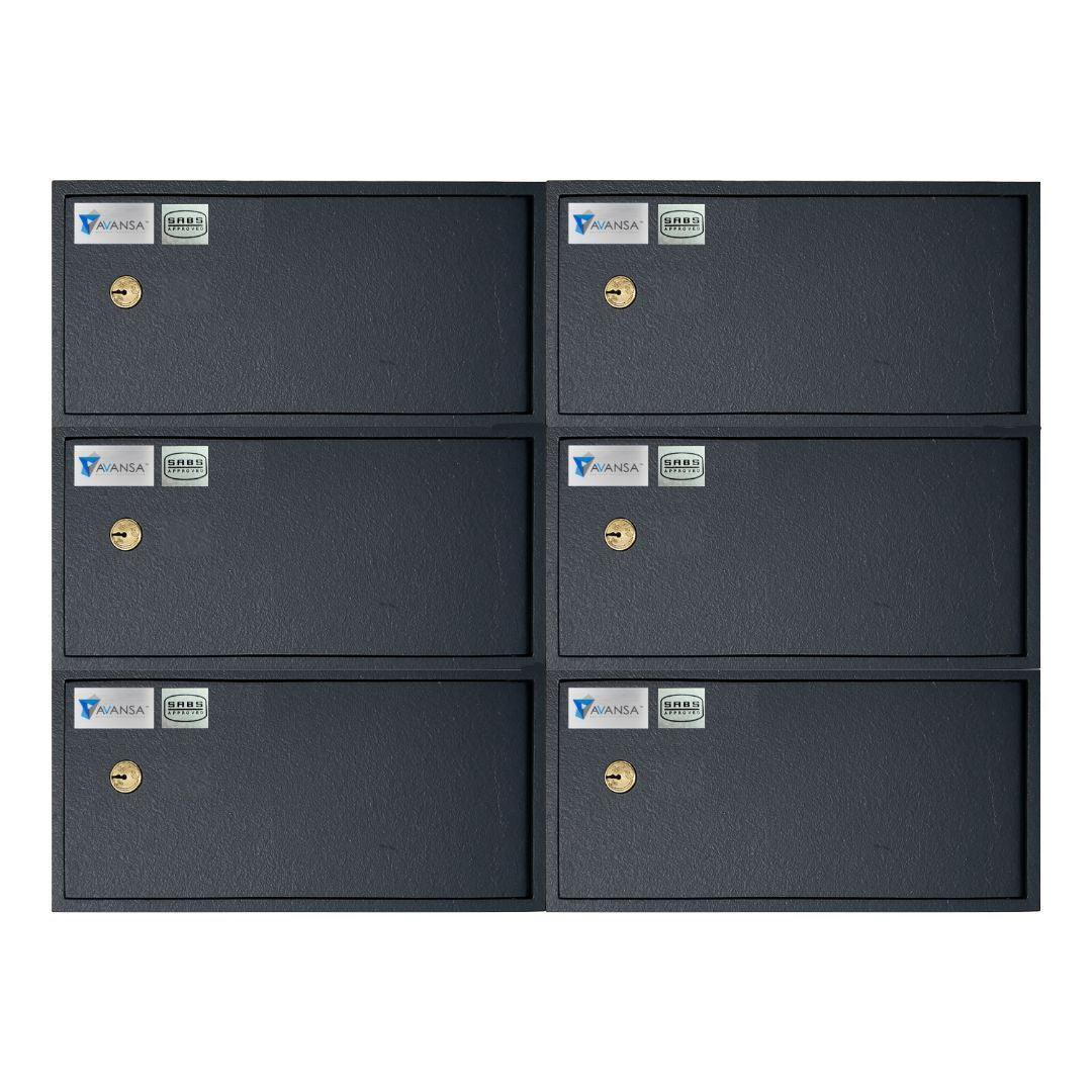 Avansa 6 Bay Gun Locker (Single Lock) - SABS Approved Gun Safe - Avansa Business Technologies