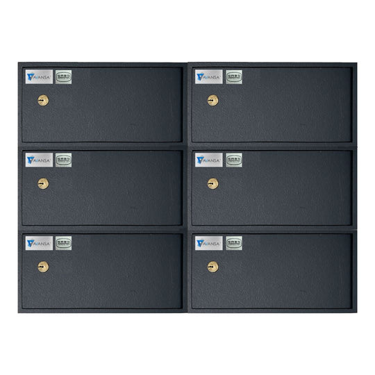 Avansa 6 Bay Gun Locker (Single Lock) - SABS Approved Gun Safe - Avansa Business Technologies