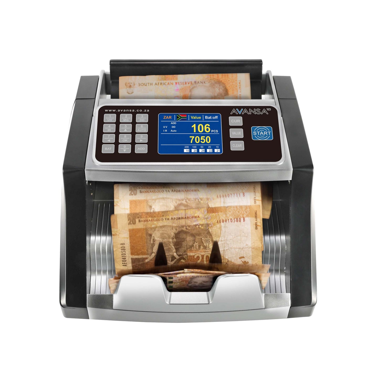 AVANSA CompactCount 2050 Small Money Counting Machine - Avansa Business Technologies