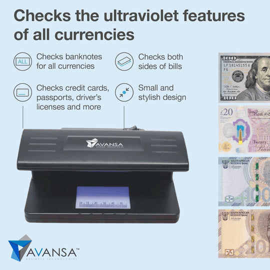 AVANSA CompactDetect 170 Counterfeit Money Detector - Avansa Business Technologies