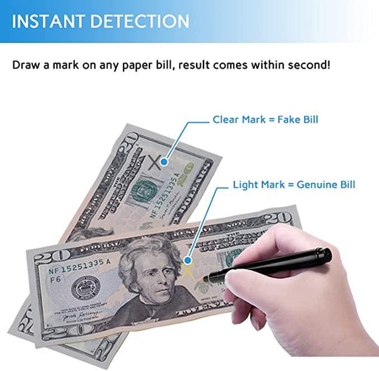 Avansa Counterfeit Detector Pen with UV light - 3 pack - Avansa Business Technologies