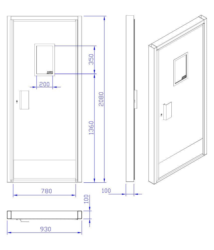 Avansa G1 Anti Bandit Door With Peephole or No View - Avansa Business Technologies