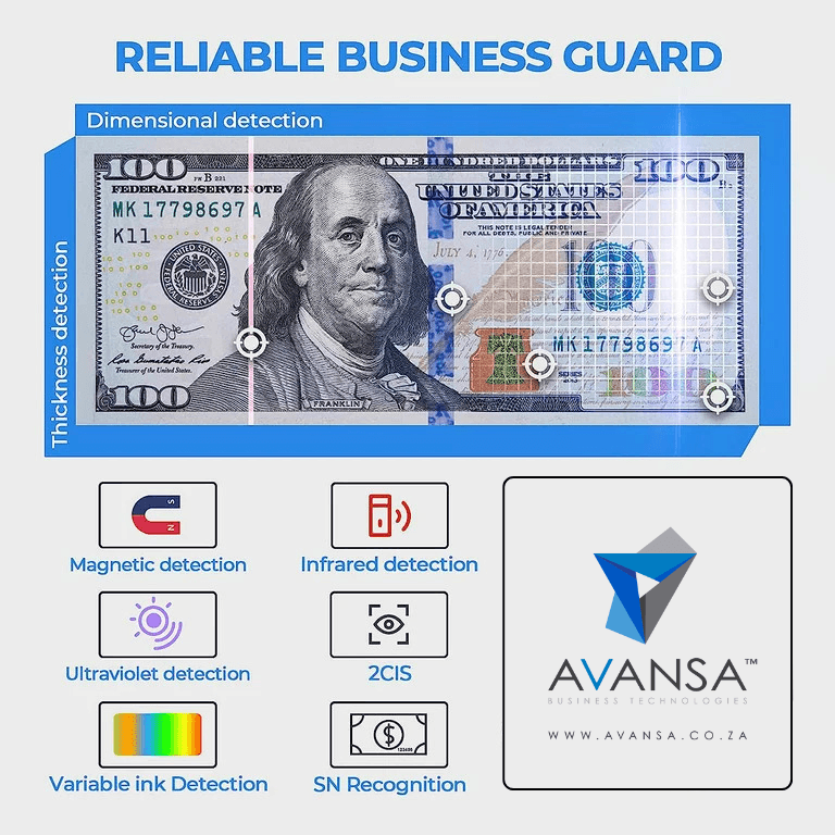 Avansa MegaSort 3000 Note Counting Machine - Avansa Business Technologies