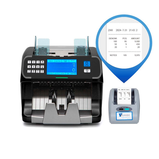 Avansa MixCount 2825 Money Counting Machine Printer - Avansa Business Technologies