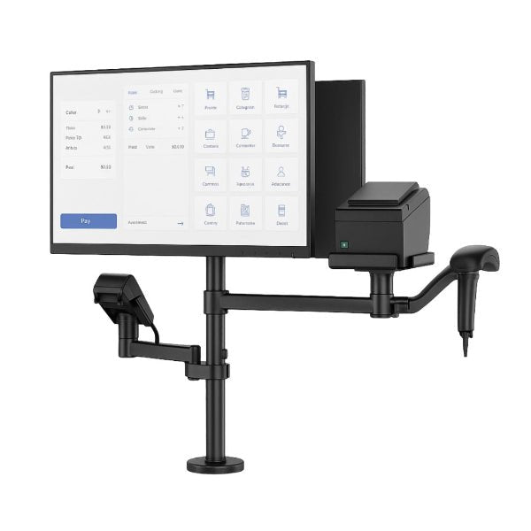 Avansa PosMount 3500 – Universal Dual - Screen POS Mounting System - Avansa Business Technologies