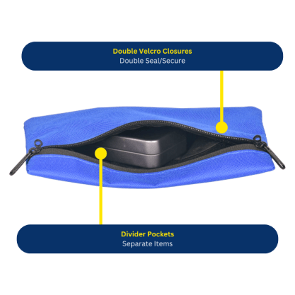 Avansa Small Locking Security Bag 23×13 cm (Padlock excluded) - Avansa Business Technologies