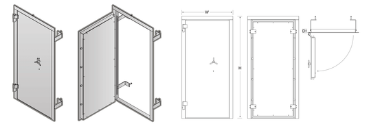 Avansa Strong Room Door - CAT 2 (12mm) Light Duty - Avansa Business Technologies