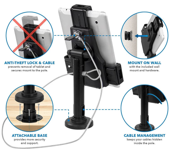 Avansa VersaMount 3100: Secure Locking Tablet Stand for Business - Avansa Business Technologies