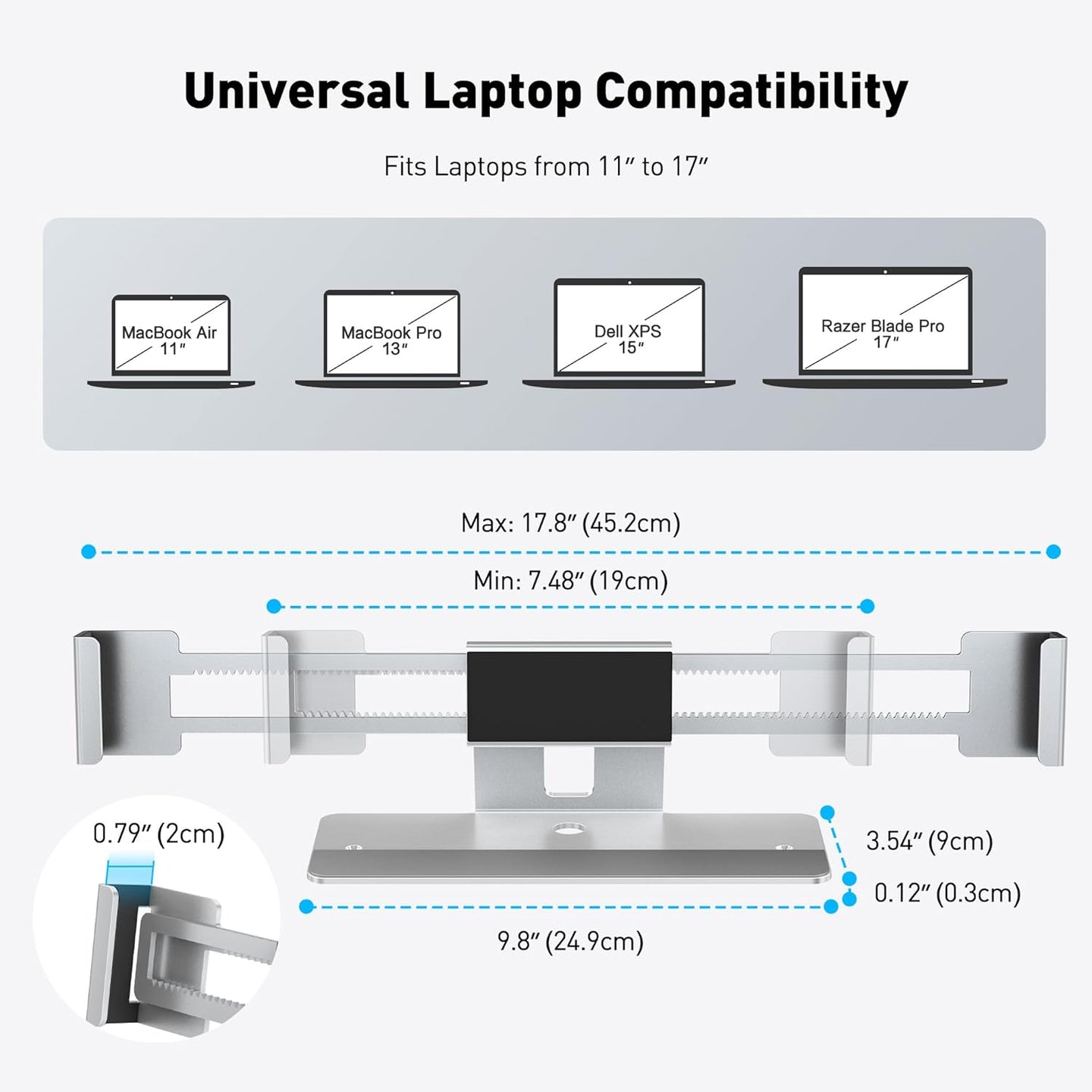 Avansa WorkMount 3600 Secure Universal Laptop Stand - Avansa Business Technologies