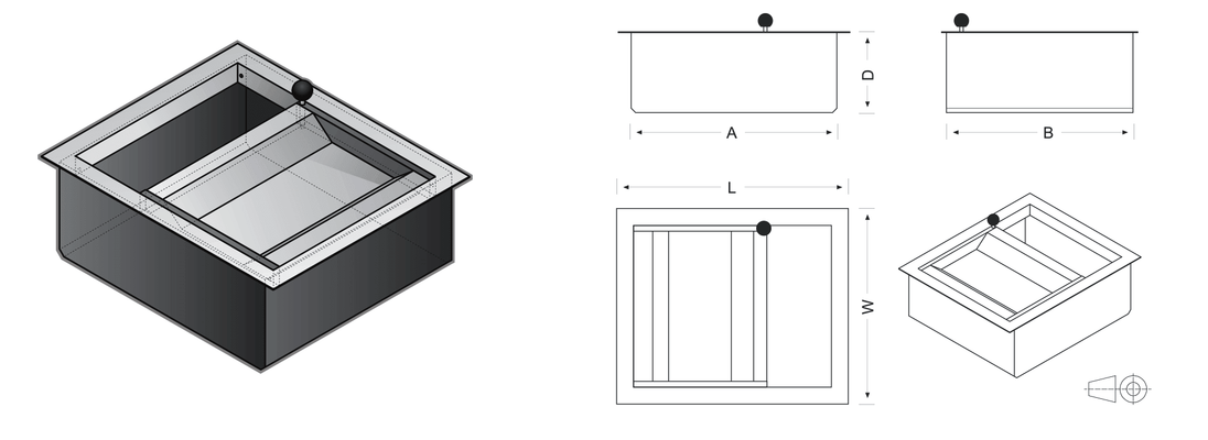 Bulk Cash/Goods Transfer Double Drawer (used with Pay Windows) - Avansa Business Technologies