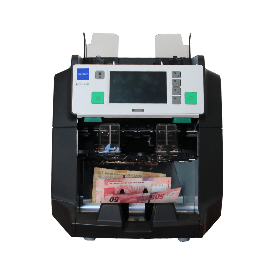 Glory GFS 220 Banknote Counter and Sorter - Avansa Business Technologies