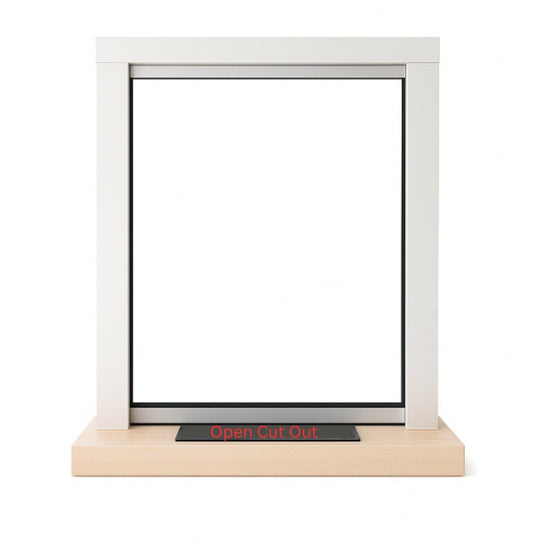 Petrol Station Night Pay Window - Wood Counter (38mm Glass) - Avansa Business Technologies