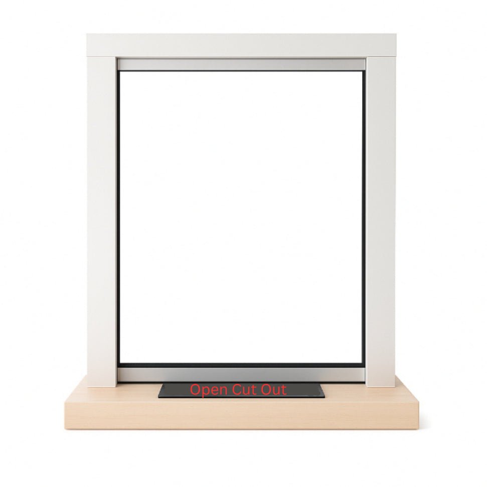 Petrol Station Night Pay Window - Wood Counter (38mm Glass) - Avansa Business Technologies