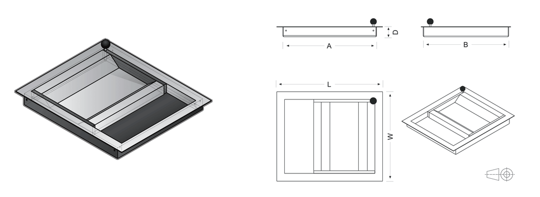 Shallow Cash Transfer Drawers (to be used with Pay Windows) - Avansa Business Technologies